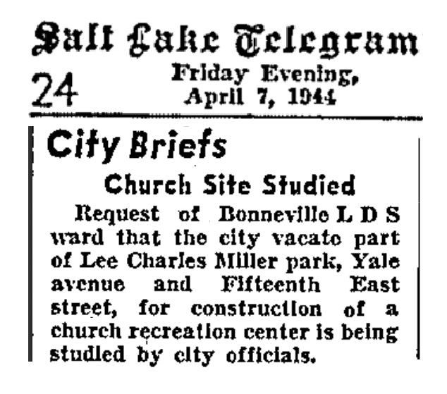 Miller Park Land Exch SL Telegram 4-7-44