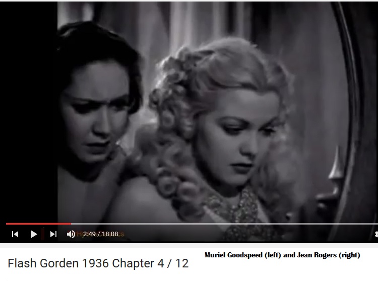 Muriel Goodspeed and Jean Rogers in "Flash Gordon"